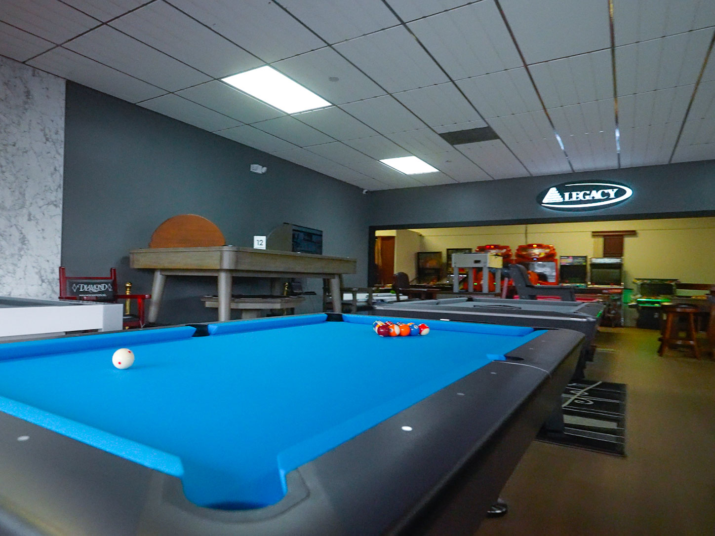 Billiards showroom interior